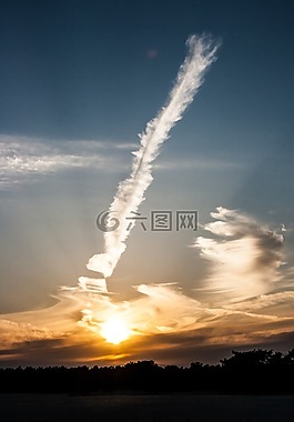 日落,云,太陽(yáng)