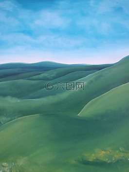景觀,綠色,希爾