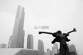 廣州,雕塑,飛