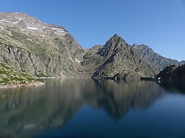 湖,水庫,山