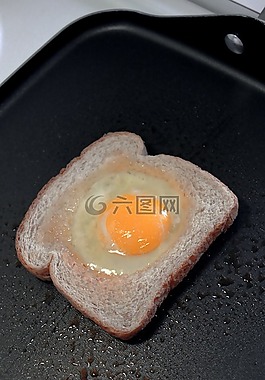 雞蛋,早餐,面包