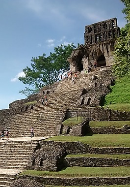 金字塔,恰帕斯,廢墟