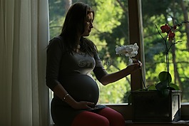 女子,懷孕,嬰兒