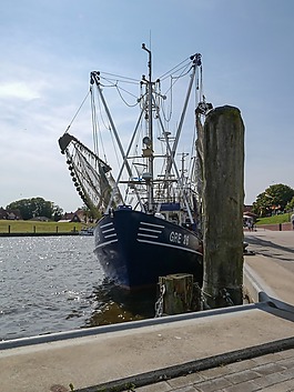 greetsiel,端口,海岸