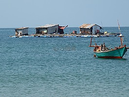 菲舍爾,海,船