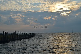 日出,海景