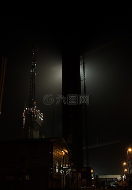 夜,施工,施工現場