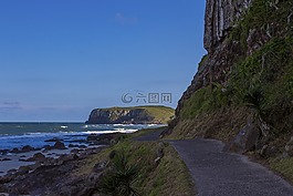 海灘,路徑,通道