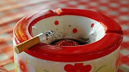 煙灰缸,灰,香煙