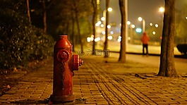 路,紅色,夜晚