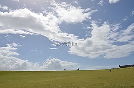 藍(lán)天白云,圣胡安,清新