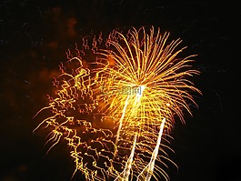 煙花,光,橙色