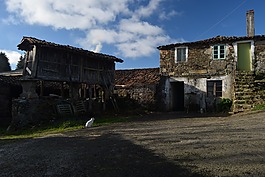 村,加利西亞,我 horreo