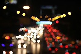 夜景,延時,街道