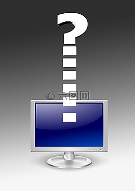 監(jiān)視器,問號,問題