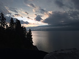 的peachland,日出,那根