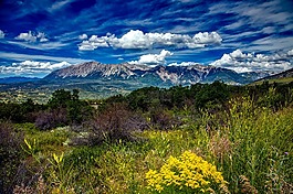 科罗拉多州,山,景观