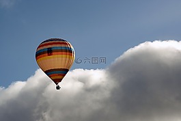 熱空氣氣球,天空,云