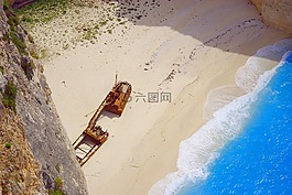 科夫,海滩,navagio 湾