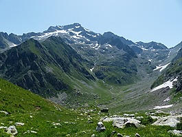 山,查看,谷