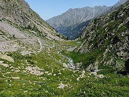 山,查看,谷