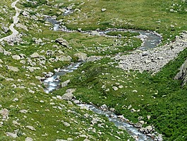 山,查看,谷