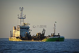 船,海,劃船