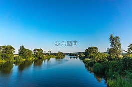 河,altmühl,樹木