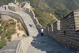 長城,旅游,攀登