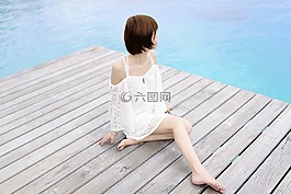 放松,海,度假