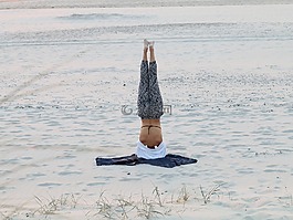 海滩,沙丘,云