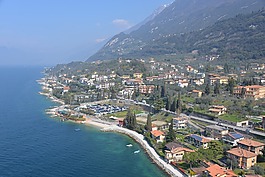 岸,garda湖,旅行