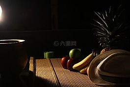 靜物,光,水果