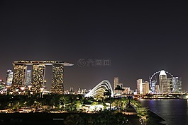 新加坡,夜,黑暗
