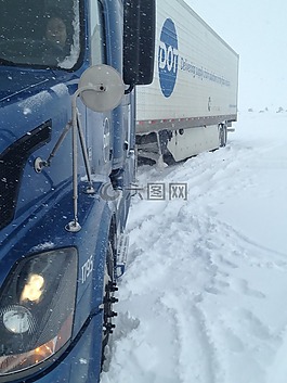 雪,卡車,冷