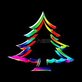 圣誕節(jié),圣誕樹(shù),孤立