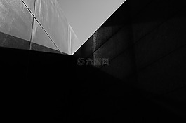 光,陰影,墻