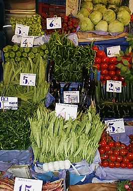 蔬菜,市场,异国情调