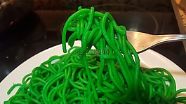 意大利面條,綠色,面食