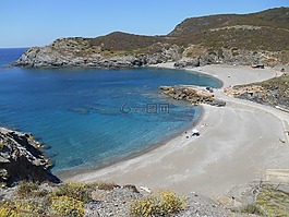 撒丁島,海灘,夏季