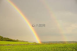 彩虹,雙彩虹,自然奇觀