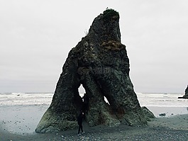 石,海滩,海
