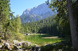 景观,湖景,假期
