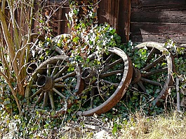 靜物,舊車輪,農(nóng)家