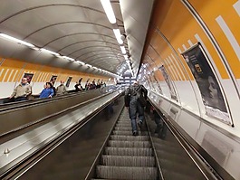 布拉格,地鐵,自動扶梯