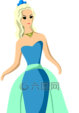 連衣裙,模型,女孩
