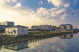 建設(shè),天空,云