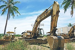 建設(shè),車輛,挖掘機