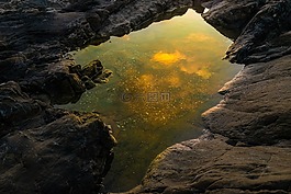 日落,海灘,哥斯達(dá)黎加