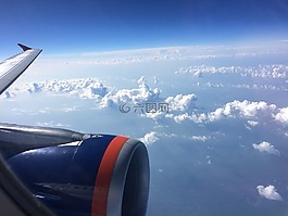 天空,云,機